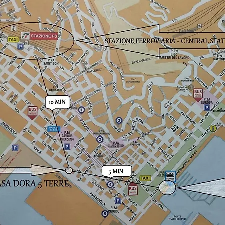 Casa Dora 5 Terre Close To Trains And Ferries With Ac - Wi-fi לה ספציה